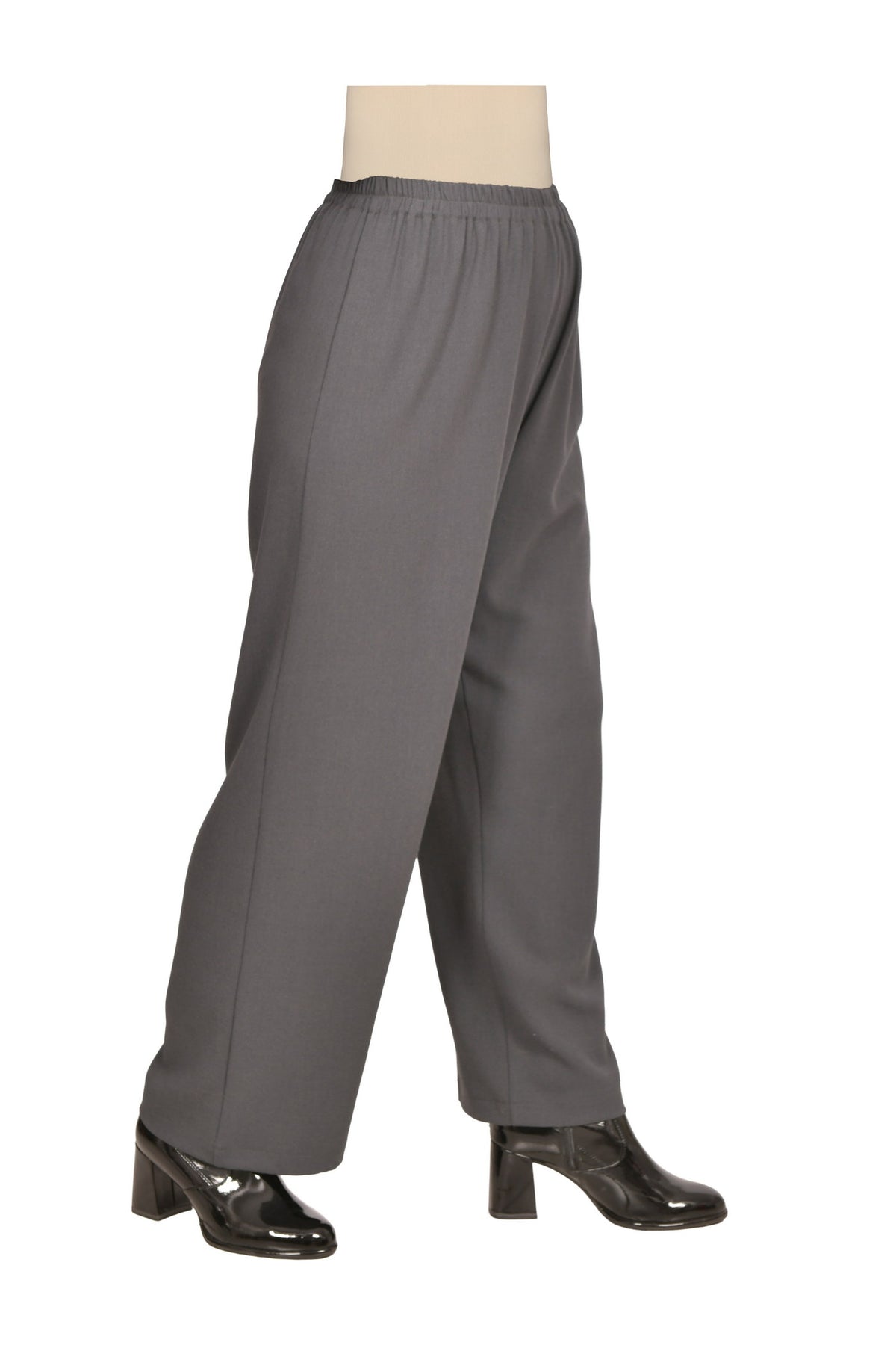 Marlene Trousers in Black with White Pinstripes