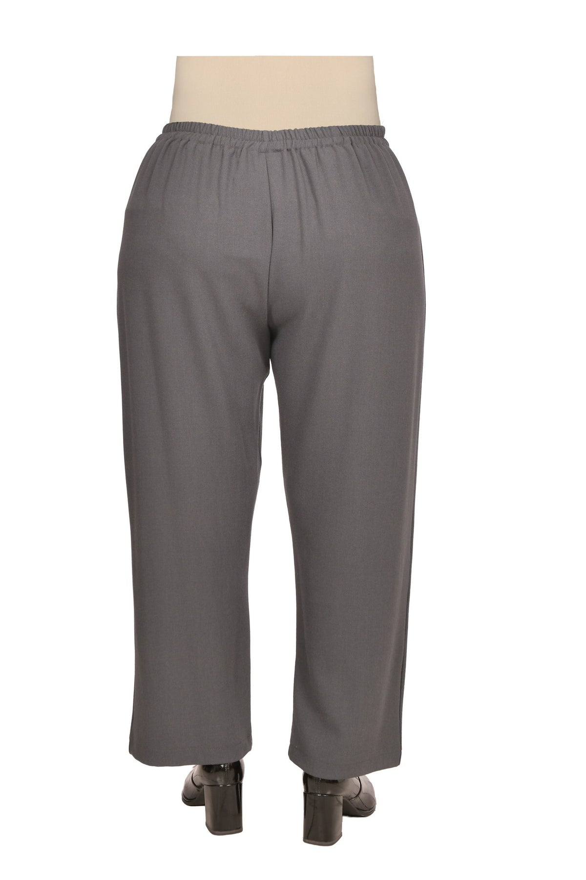 Marlene Trousers in Black with White Pinstripes
