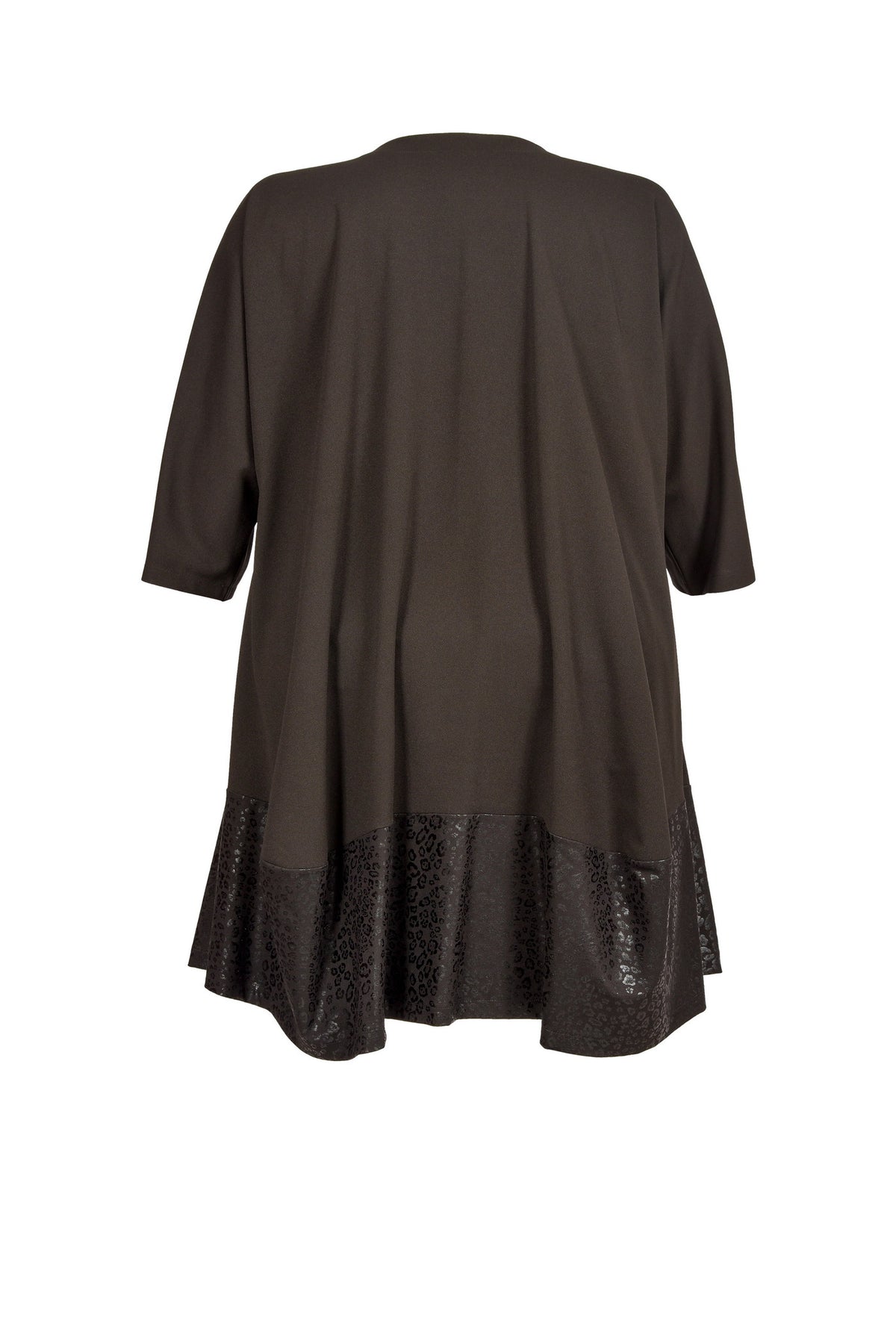 Schwarzes Kleid mit 3 Taschen - große Größen
