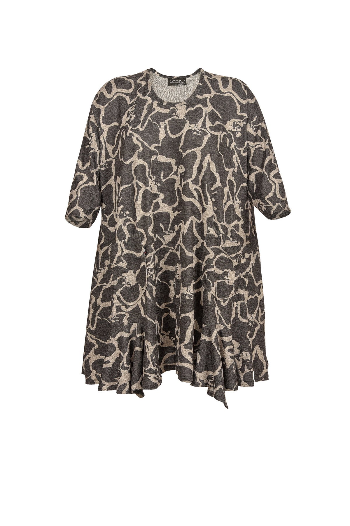 Camouflage Jersey-Tunika, in Grau - große Größen