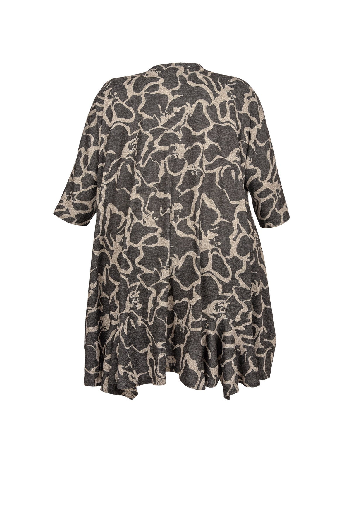 Camouflage Jersey-Tunika, in Grau - große Größen