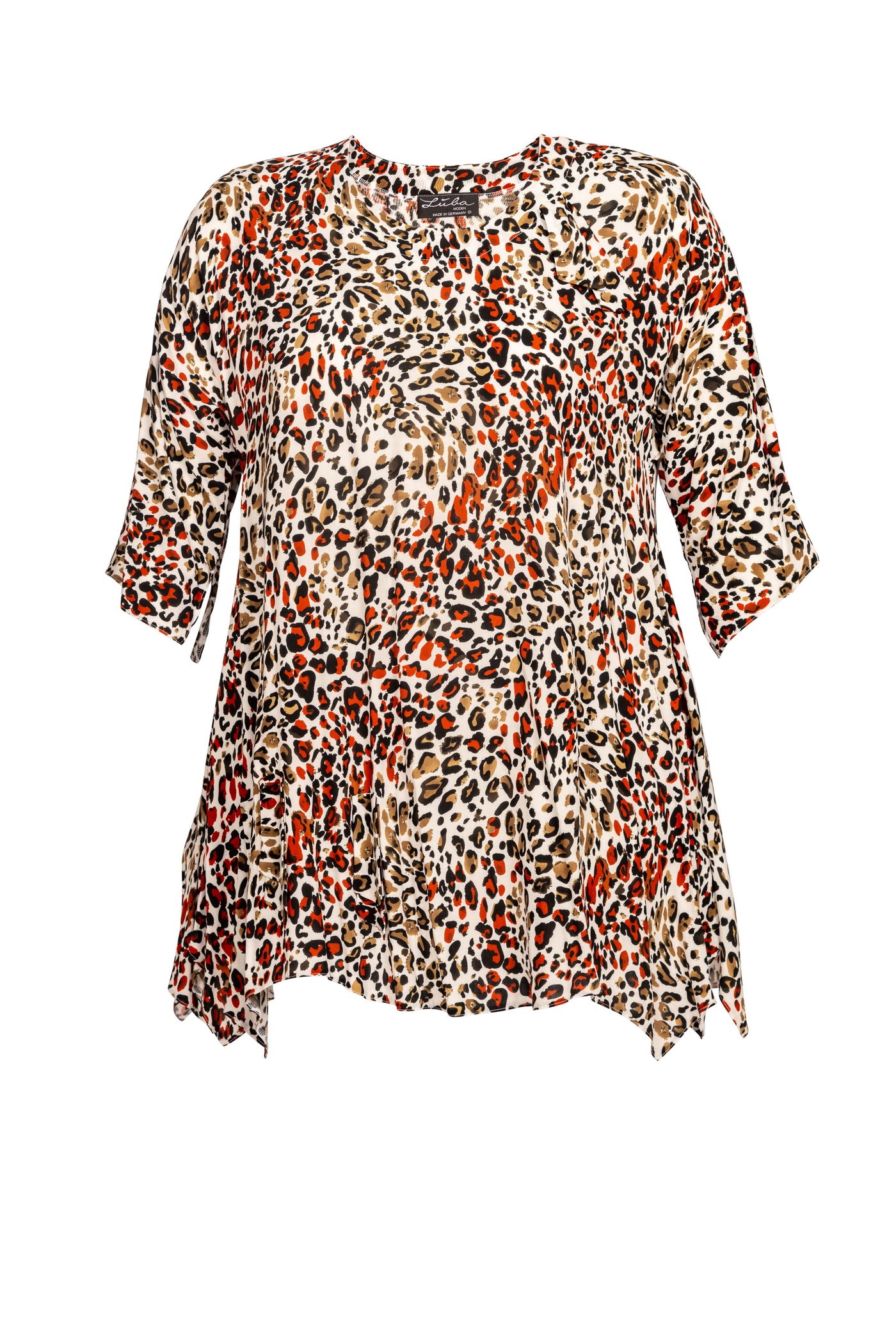Burnout viscose mix tunic