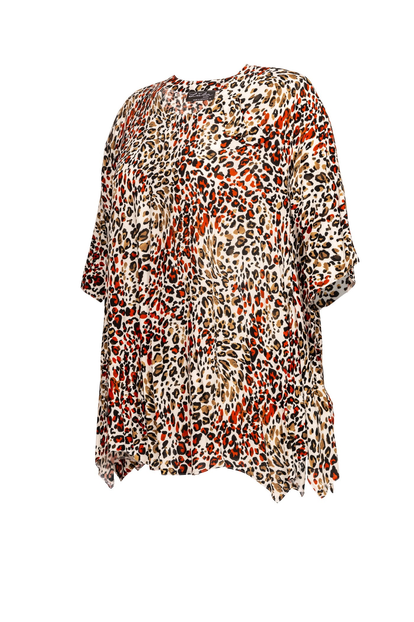 Burnout viscose mix tunic