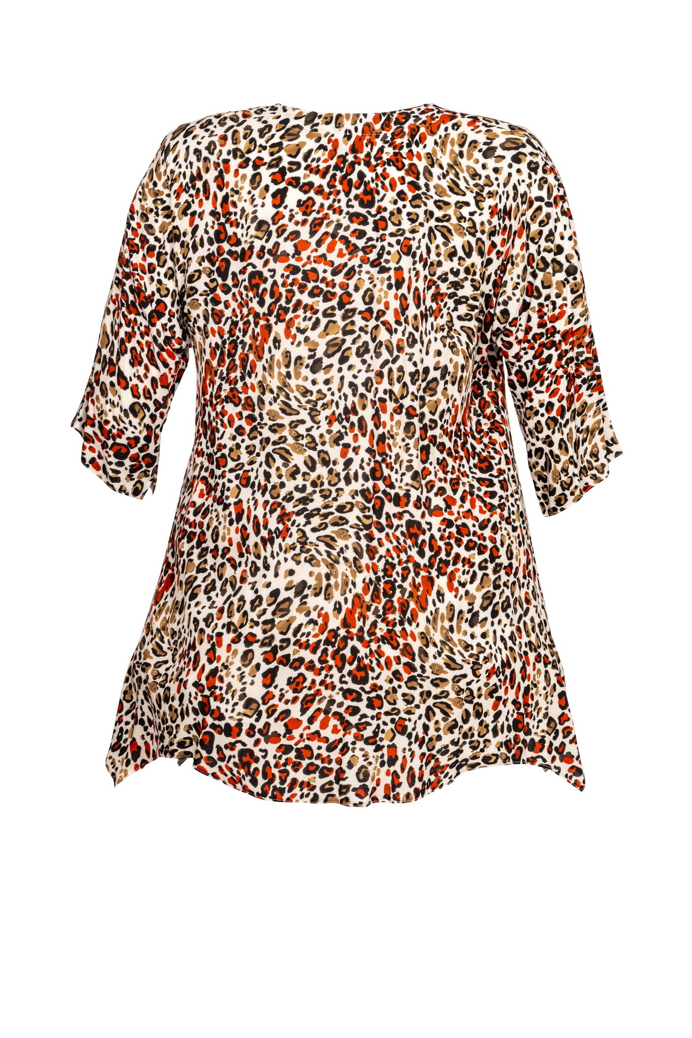 Burnout viscose mix tunic