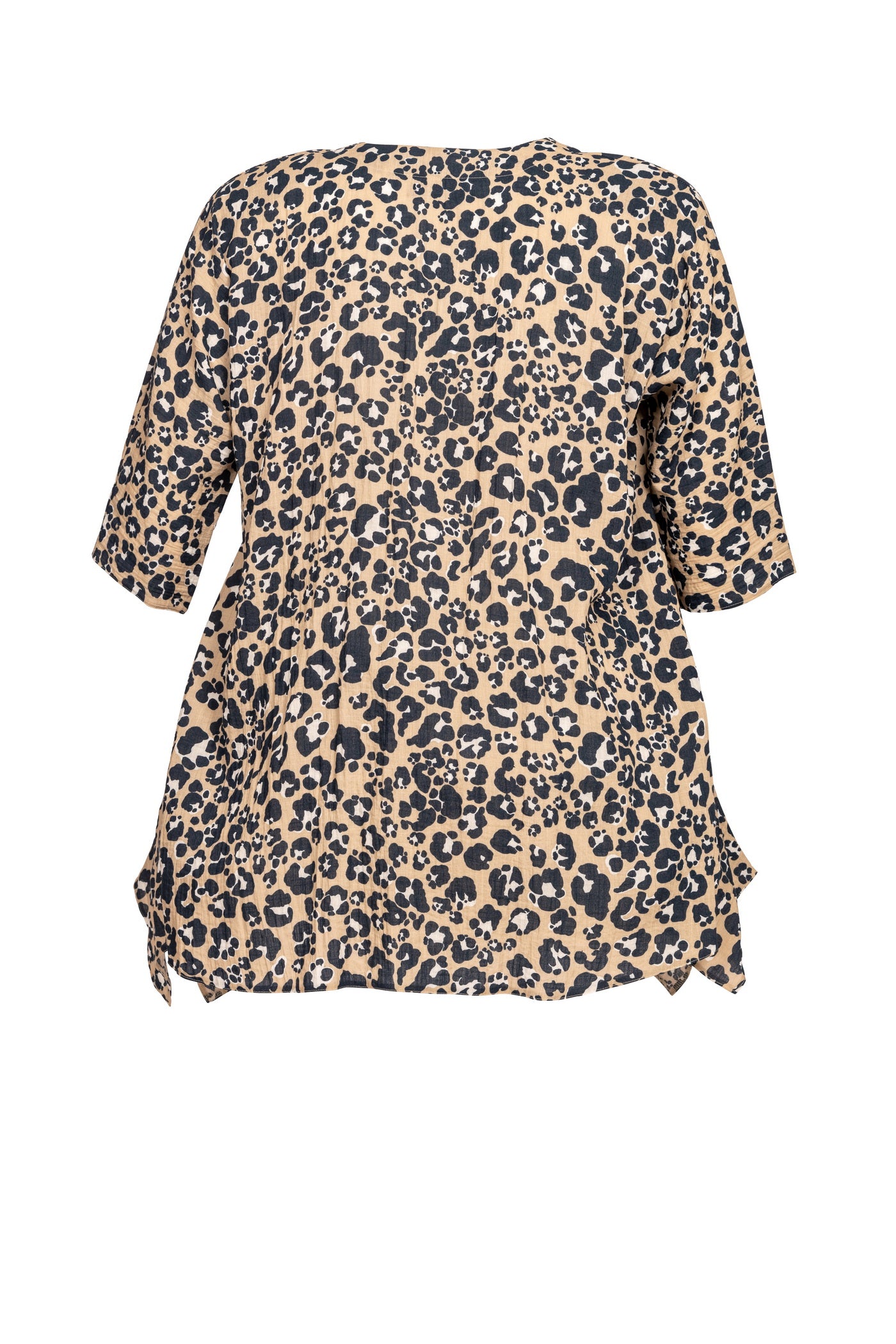Burnout viscose mix tunic