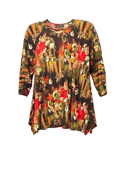Tunika mit Allover-Print