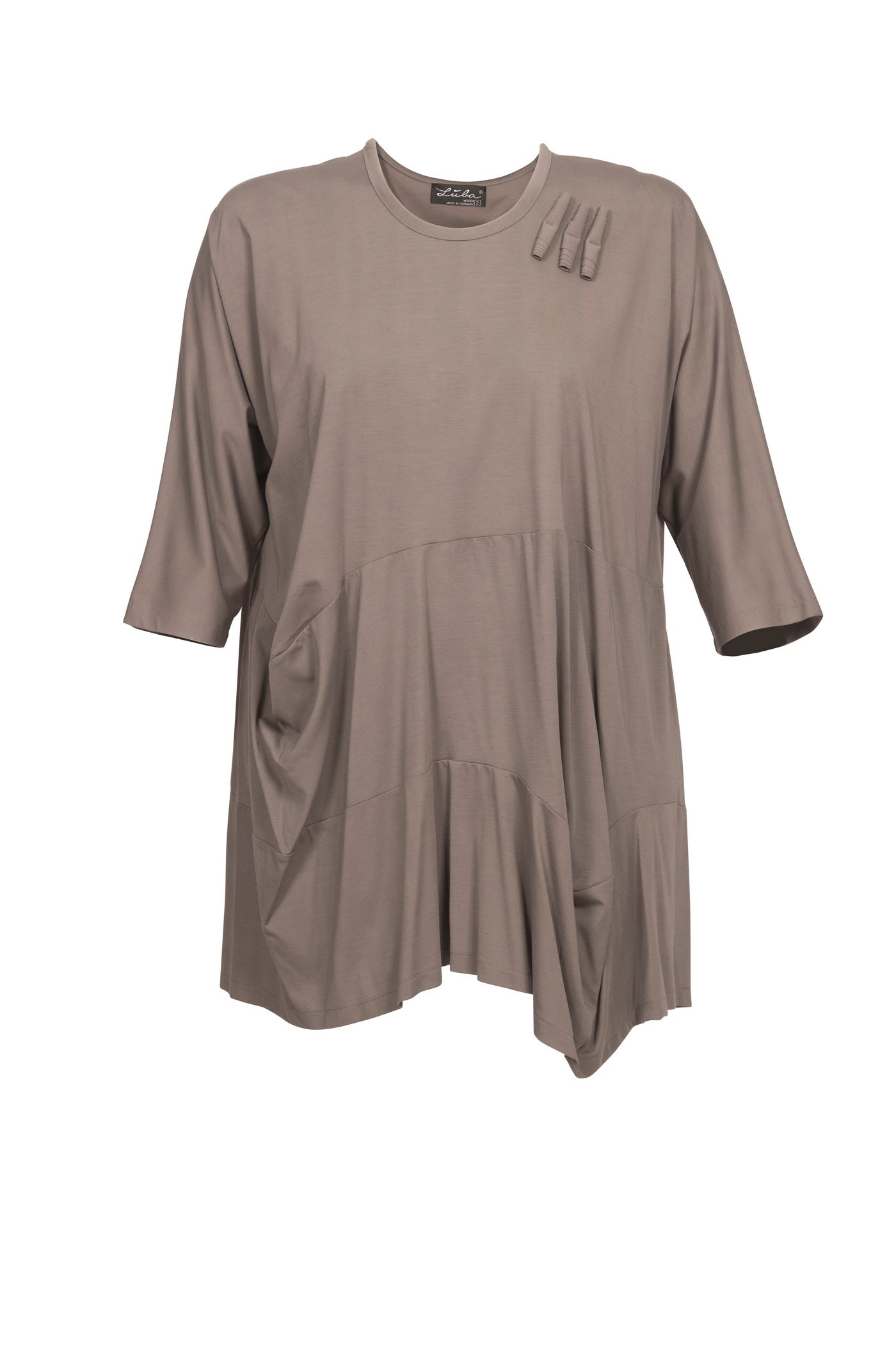 Burnout viscose mix tunic