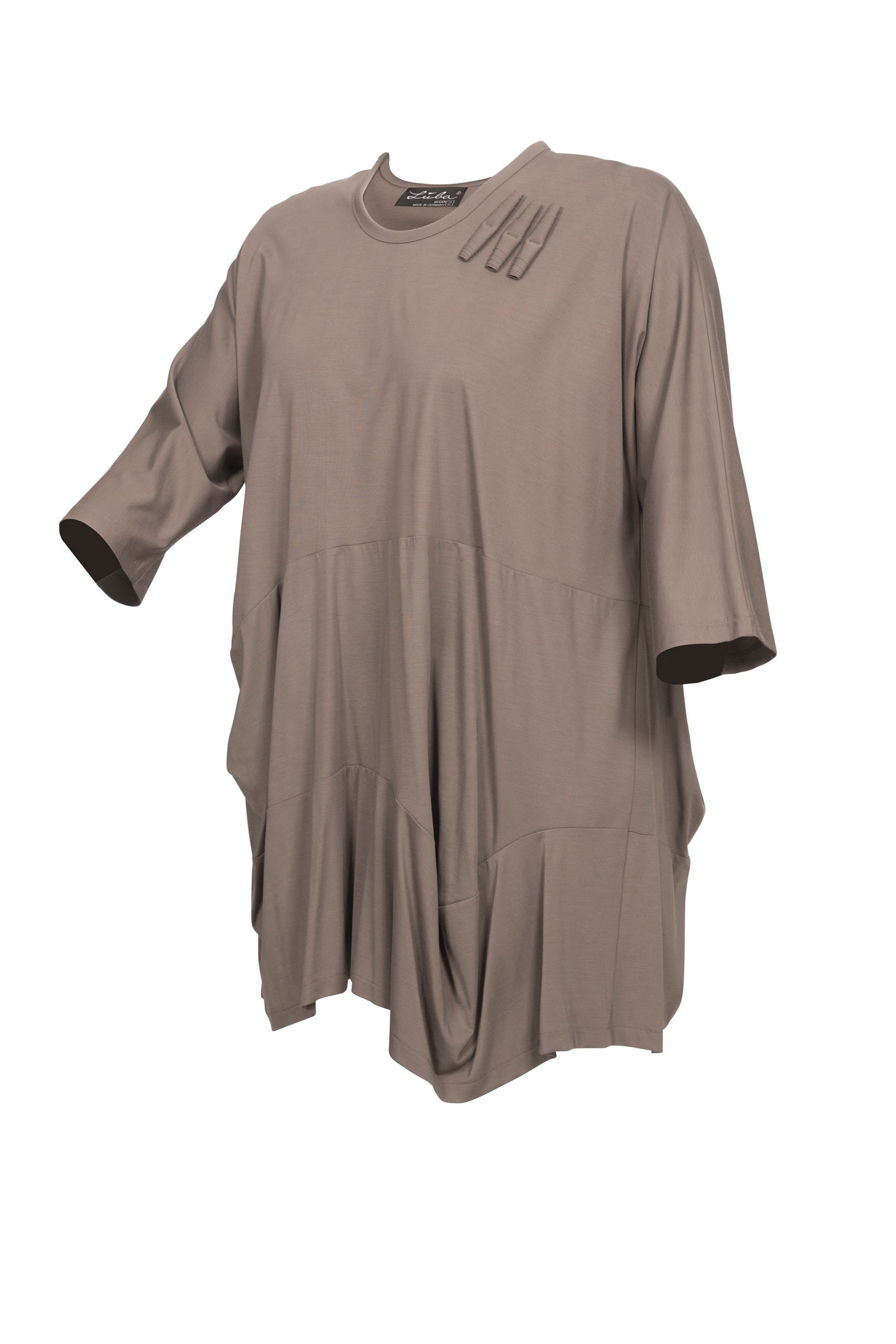 Burnout viscose mix tunic