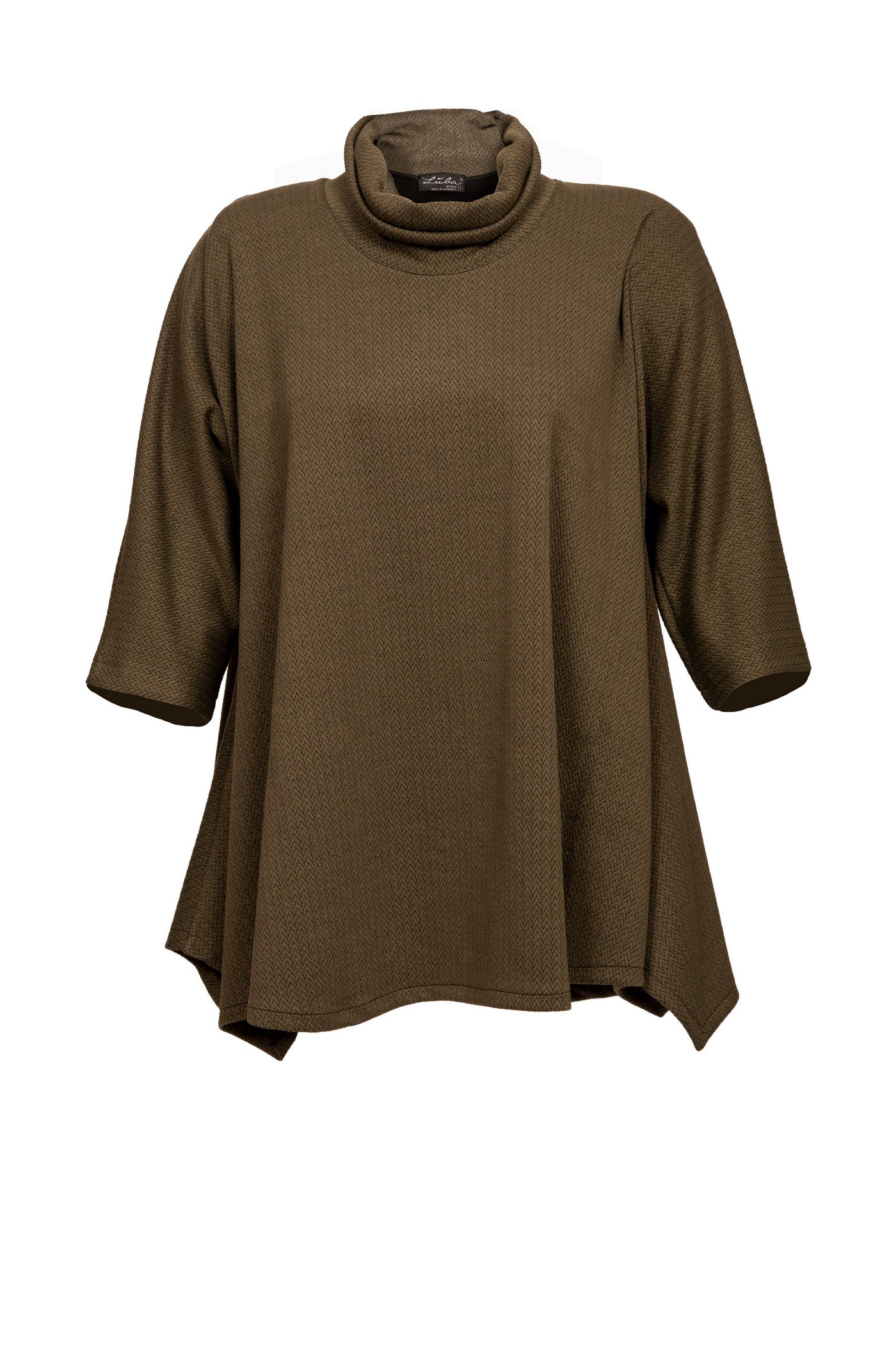 Rollkragen Jacquard Pullover