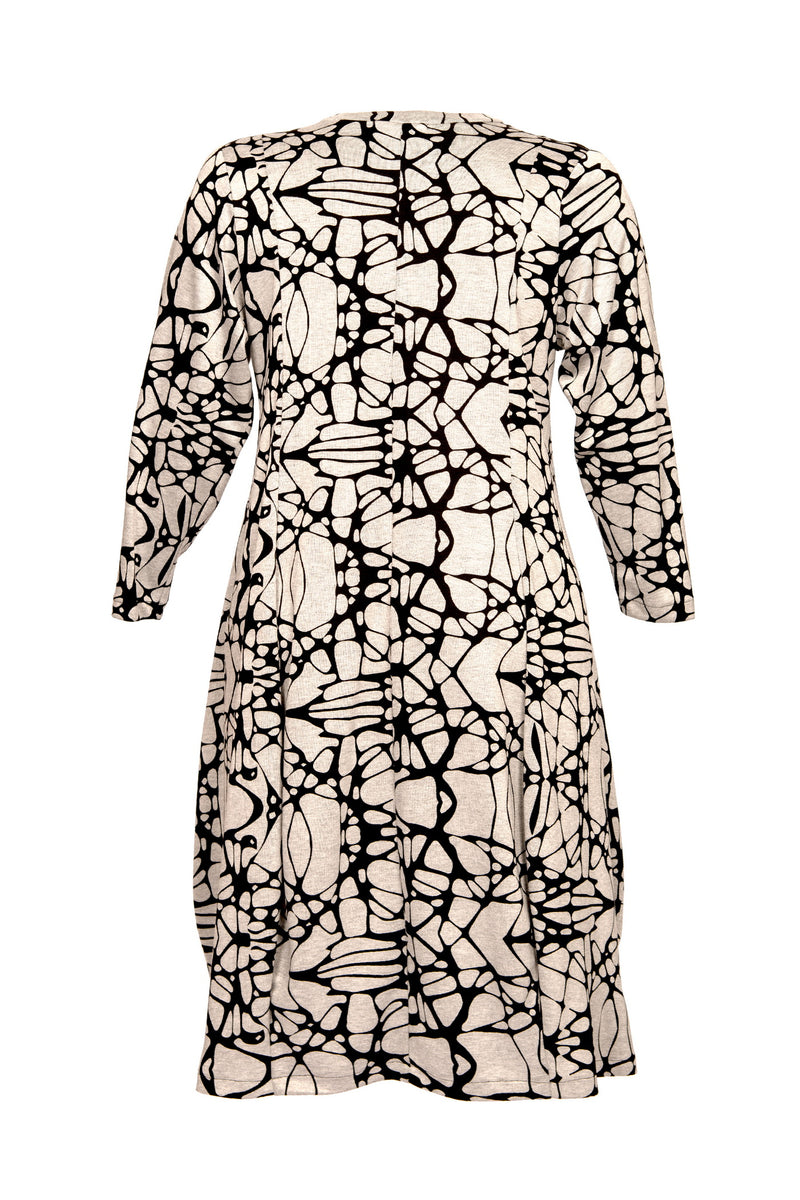 Jacquard Ballonkleid