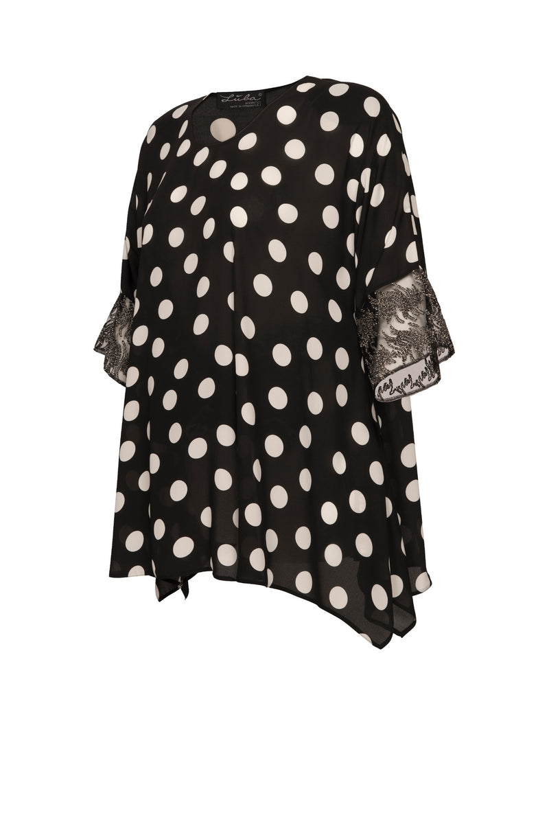 Chiffon-Tunika High-Low