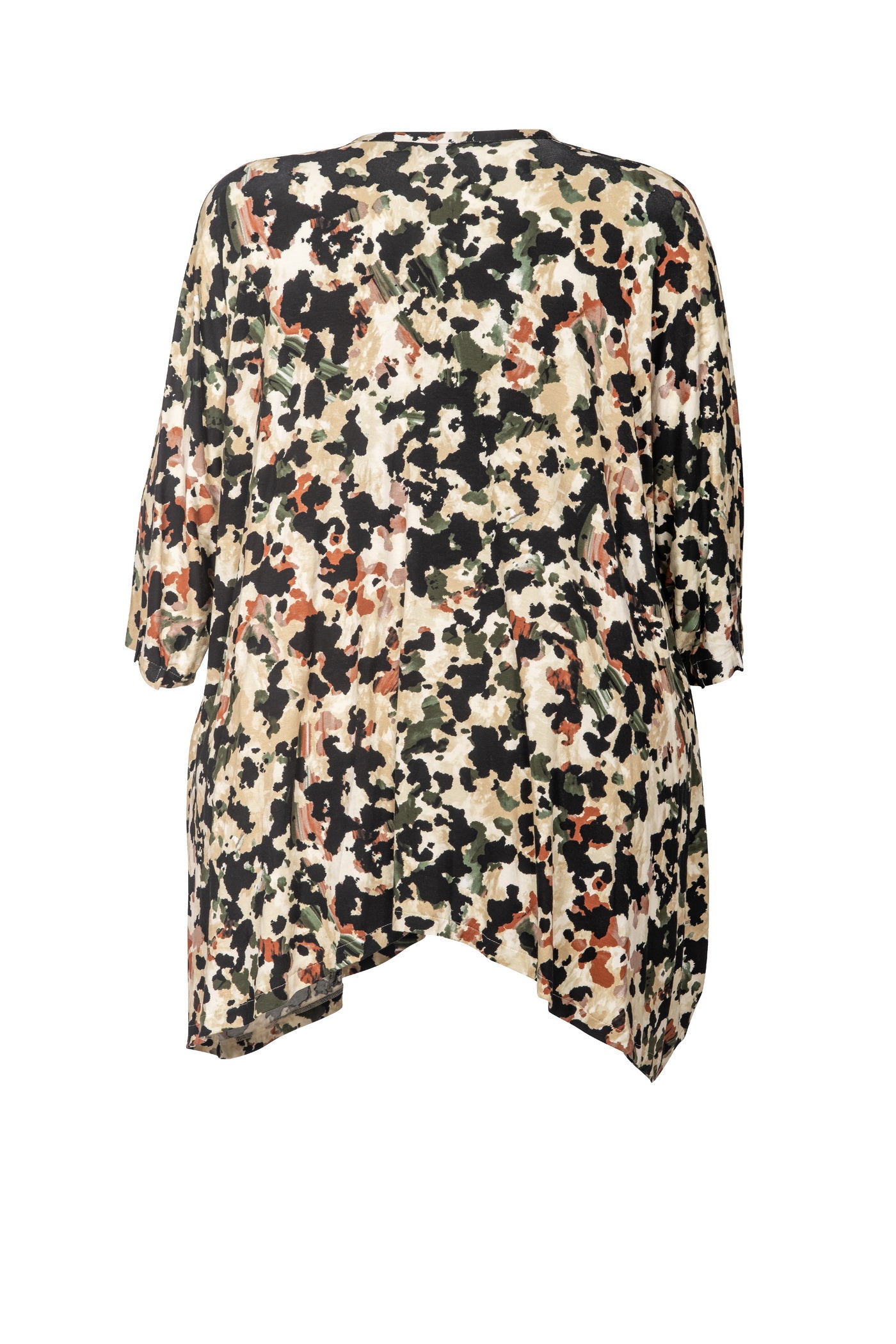 Burnout viscose mix tunic