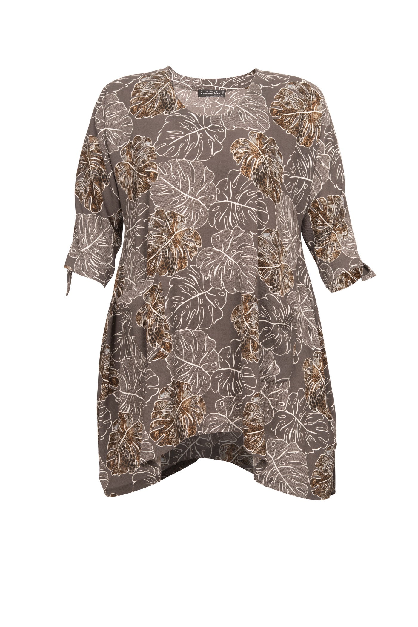 Burnout viscose mix tunic