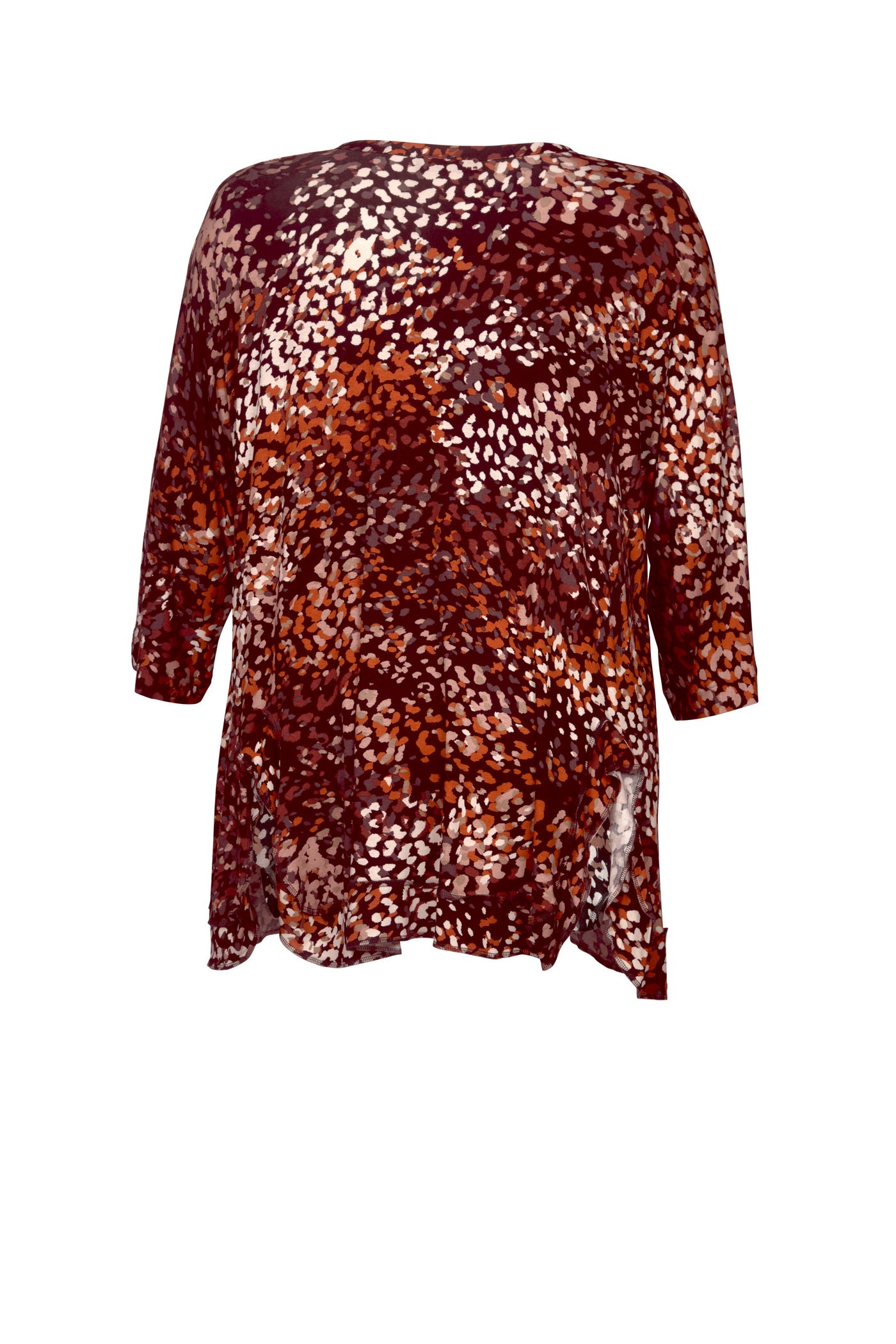 Burnout viscose mix tunic