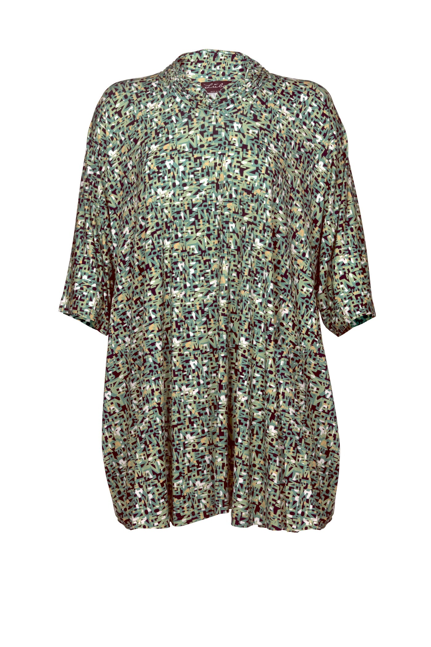 Burnout viscose mix tunic