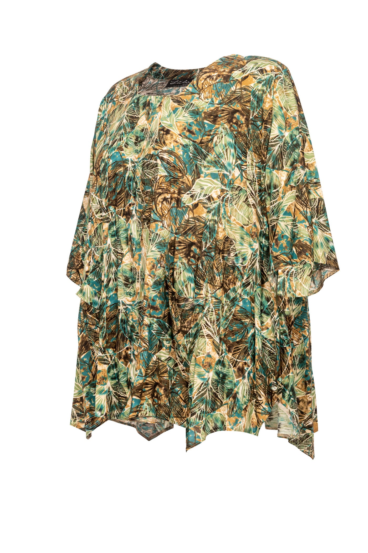 Burnout viscose mix tunic