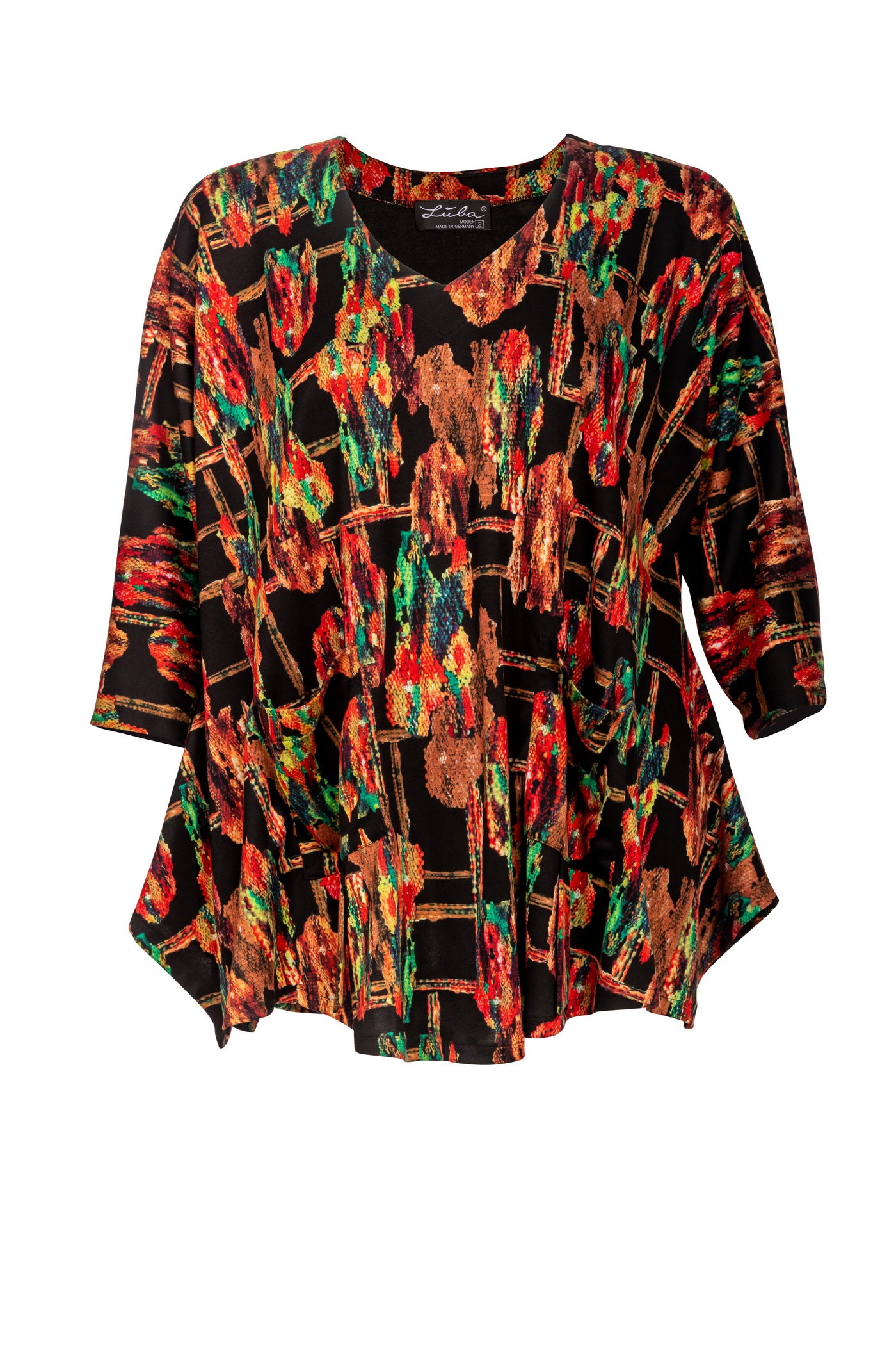 Burnout viscose mix tunic