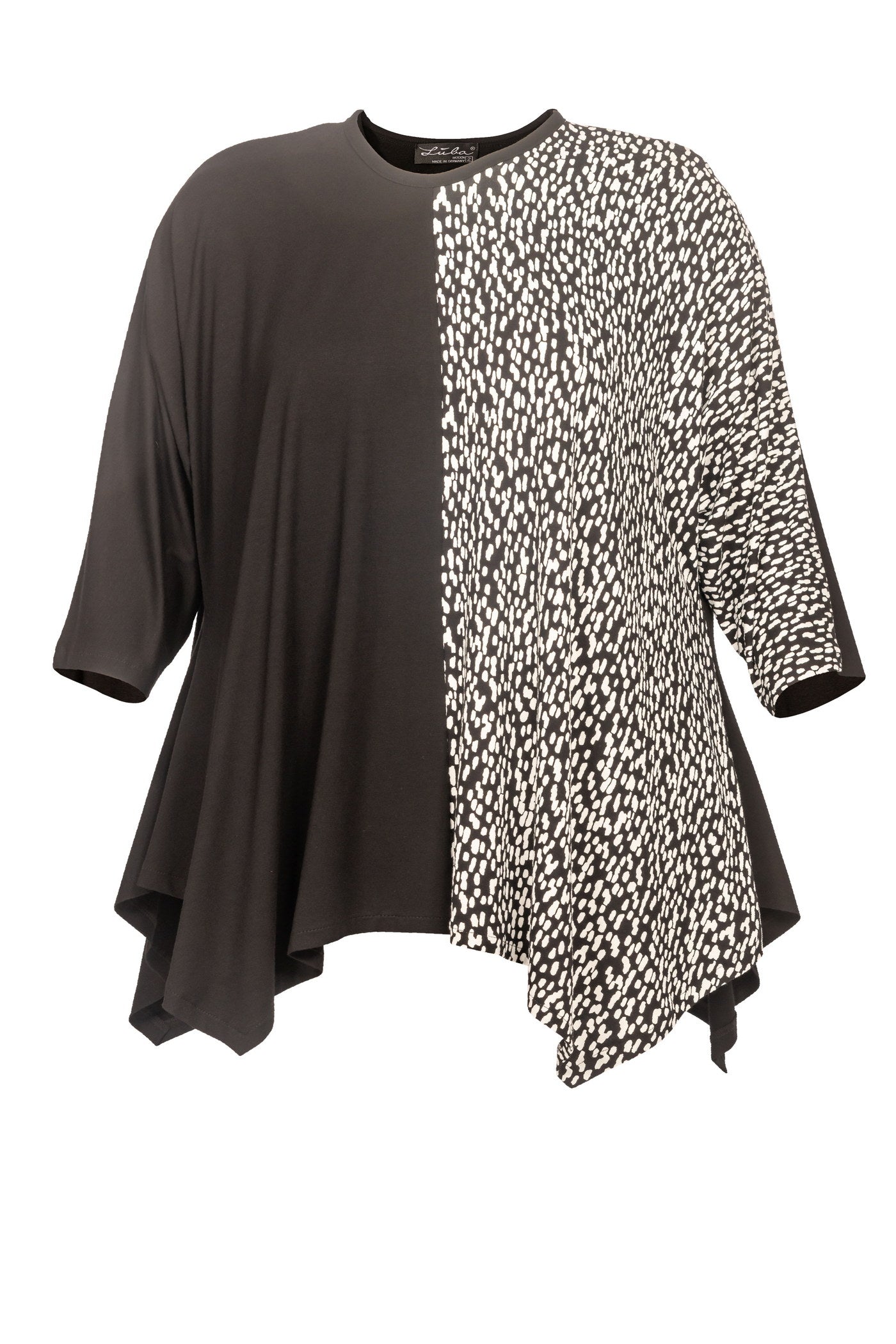 Burnout viscose mix tunic