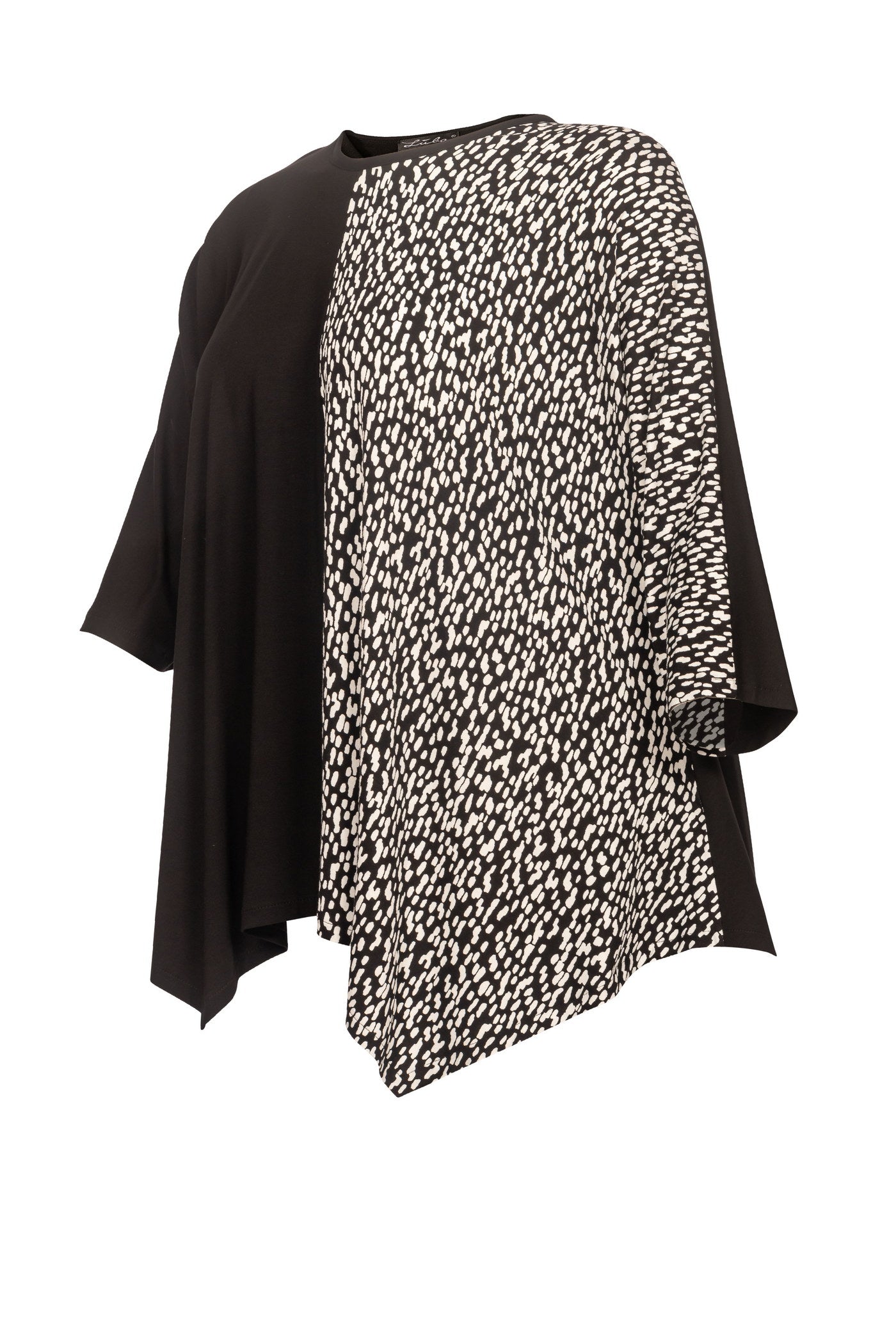 Burnout viscose mix tunic