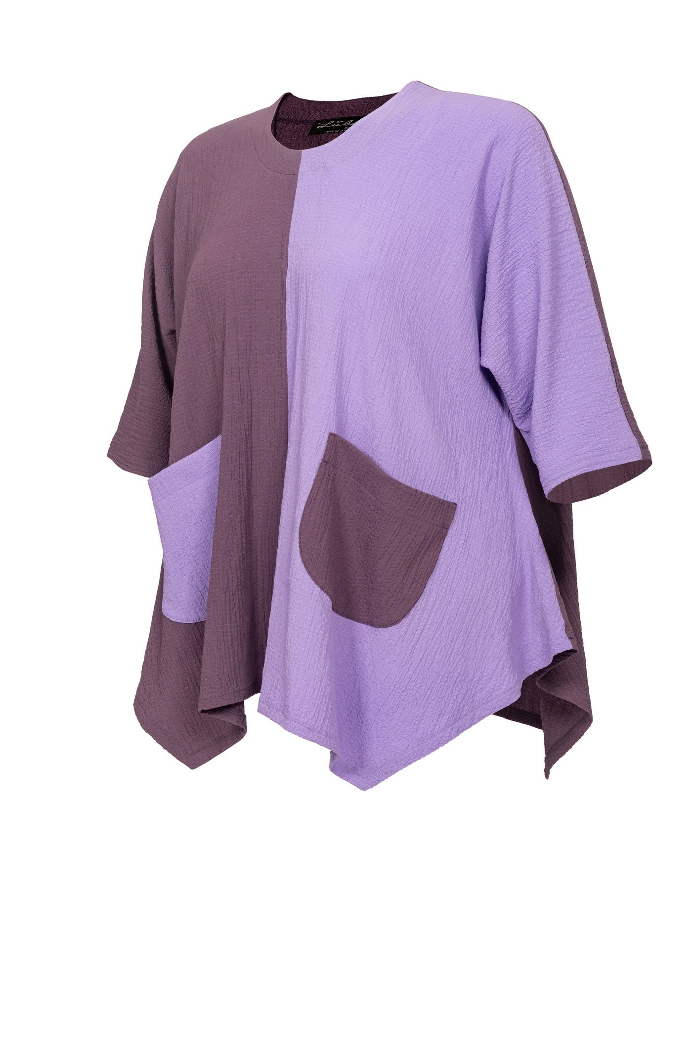 Burnout viscose mix tunic