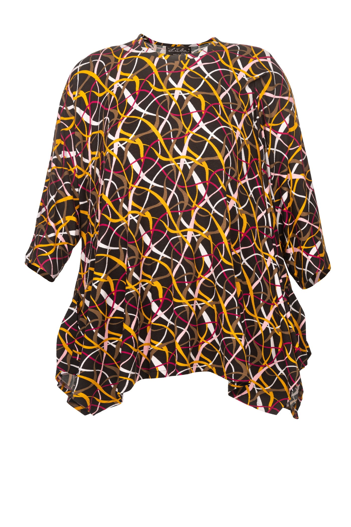 Burnout viscose mix tunic