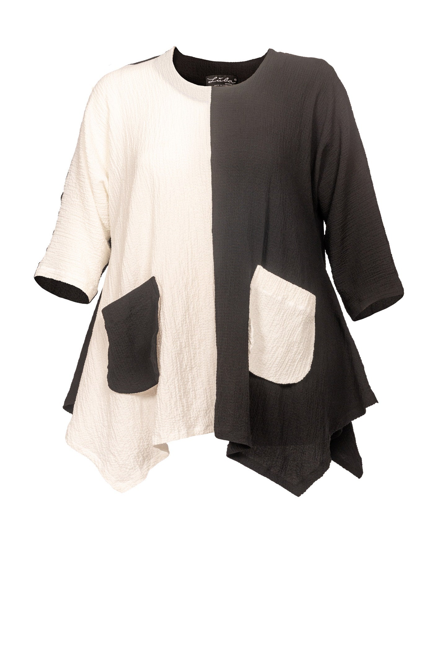 Burnout viscose mix tunic